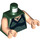 LEGO Dark Green Ginny Weasley Minifig Torso (973)