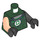 LEGO Dark Green Green Lantern Minifig Torso (973 / 76382)
