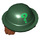 LEGO Dark Green Hat with Question Mark and Hair (30700)