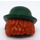 LEGO Dunkelgrün Hut mit Question Mark und Haar (30700)