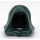 LEGO Dark Green Hood with Closed Bottom (30381 / 98011)