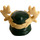 LEGO Verde scuro Cappuccio con Beige Antlers