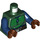 LEGO Dark Green Mandalorian Female Tribe Warrior with Antenna Minifig Torso (973 / 76382)