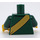 LEGO Donkergroen Mayor Fleck in Corn Cob Kostuum Minifiguur Torso (973 / 76382)