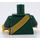 LEGO Dunkelgrün Mayor Fleck im Corn Cob Costume Minifig Torso (973 / 76382)