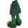 LEGO Tmavě zelená Minidoll Boky s Zakřivený Sukně s Coat Dno s Zelená Nohy a Tmavě zelená Shoes (Tenký pant) (2241)