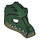 LEGO Dark Green Minifigure Crocodile Head with Teeth and Red Scar (12551 / 12834)