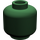 LEGO Dark Green Minifigure Head (Recessed Solid Stud) (3274 / 3626)