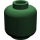 LEGO Dark Green Minifigure Head (Safety Stud) (3626 / 88475)