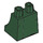 LEGO Vert foncé Minifigure Skirt avec Noir Lines (38452 / 39348)
