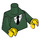 LEGO Dark Green Mr. Burns Minifig Torso (973 / 88585)