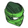 LEGO Dark Green Ninjago Hood with Green Wrap (4910)