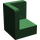 LEGO Dark Green Panel 1 x 1 Corner with Rounded Corners (6231)