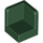 LEGO Dark Green Panel 1 x 1 Corner with Rounded Corners (6231)