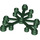 LEGO Dark Green Plant Leaves 6 x 5 (2417)