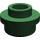 LEGO Vert foncé assiette 1 x 1 Rond avec Stud ouvert (28626 / 85861)