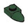 LEGO Dark Green Plate 1 x 1 with Tooth (35162 / 49668)