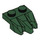 LEGO Dark Green Plate 1 x 2 with 3 Rock Claws (27261)