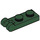 LEGO Vert foncé assiette 1 x 2 avec Fin Barre Manipuler (60478)
