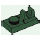 LEGO Dark Green Plate 1 x 2 with Top Clip with Gap (92280)