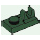LEGO Vert foncé assiette 1 x 2 avec Haut Agrafe avec écart (92280)