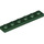 LEGO Donkergroen Plaat 1 x 6 (3666)