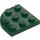 LEGO Dark Green Plate 3 x 3 Round Corner (30357)