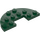 LEGO Vert Foncé assiette 3 x 6 Rond Demi Cercle avec Coupé (18646)