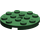 LEGO Dunkelgrün Platte 4 x 4 Runden mit Loch und Snapstud (60474)