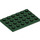 LEGO Vert foncé assiette 4 x 6 (3032)