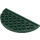 LEGO Dark Green Plate 4 x 8 Round Half Circle (22888)