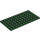 LEGO Verde oscuro Placa 6 x 12 (3028)