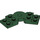 LEGO Vert foncé assiette Rotated 45° (79846)