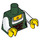 LEGO Dark Green Pretzel Girl Torso (973 / 88585)