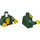 LEGO Dunkelgrün Rogue Minifig Torso (973 / 76382)