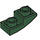 LEGO Dark Green Slope 1 x 2 Curved Inverted (24201)