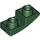 LEGO Dark Green Slope 1 x 2 Curved Inverted (24201)