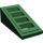 LEGO Vert foncé Pente 1 x 2 x 0.7 (18°) avec Grille (61409)
