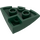 LEGO Dark Green Slope 1 x 3 x 3 Curved Round Quarter  (76797)