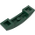 LEGO Donkergroen Helling 1 x 4 Gebogen Dubbele (93273)