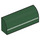 LEGO Dark Green Slope 1 x 4 Curved with Two White Lines (6191 / 15923)