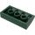LEGO Donkergroen Helling 2 x 4 Gebogen met buizen aan de onderzijde (88930)