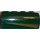 LEGO Dark Green Slope 2 x 4 x 1.3 Curved with golden triangle left side Sticker (6081)