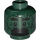 LEGO Dark Green Spirit of the Temple Head (Recessed Solid Stud) (3274 / 103746)