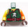 LEGO Verde scuro sqiffy Busto (973)