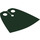 LEGO Dark Green Standard Cape with Regular Starched Texture (20458 / 50231)