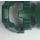LEGO Dark Green Technic Bionicle Mask from Canister Lid (Piraka Zaktan)