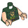 LEGO Dark Green The Mandarin Torso (973 / 76382)