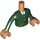 LEGO Dark Green The Wizard Friends Torso (Boy)