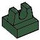 LEGO Donkergroen Tegel 1 x 1 met Klem (Geen snede in het midden) (2555 / 12825)